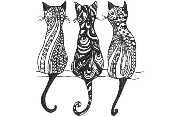 3 Black Cats 3 Embroidery Review