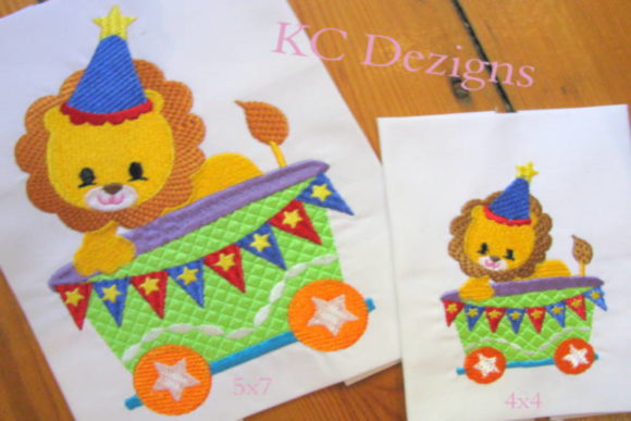 Lion Sitting in Train Embroidery Design Review
