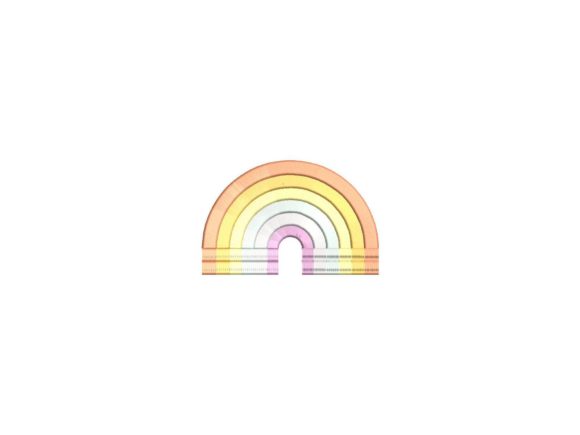 Rainbow with Fringes Embroidery Design Review