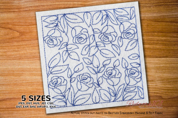 Seamless Rose Embroidery Design Review