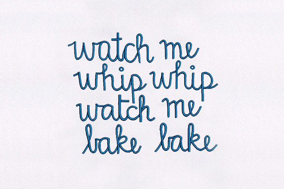 Watch Me Whip & Bake Embroidery Design Review